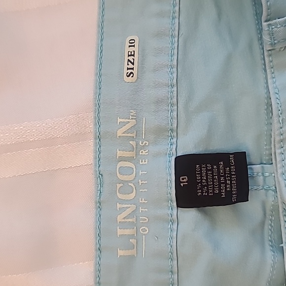 Lincoln Outfitters light blue denim  roll cuff shorts size 10 - Picture 4 of 4